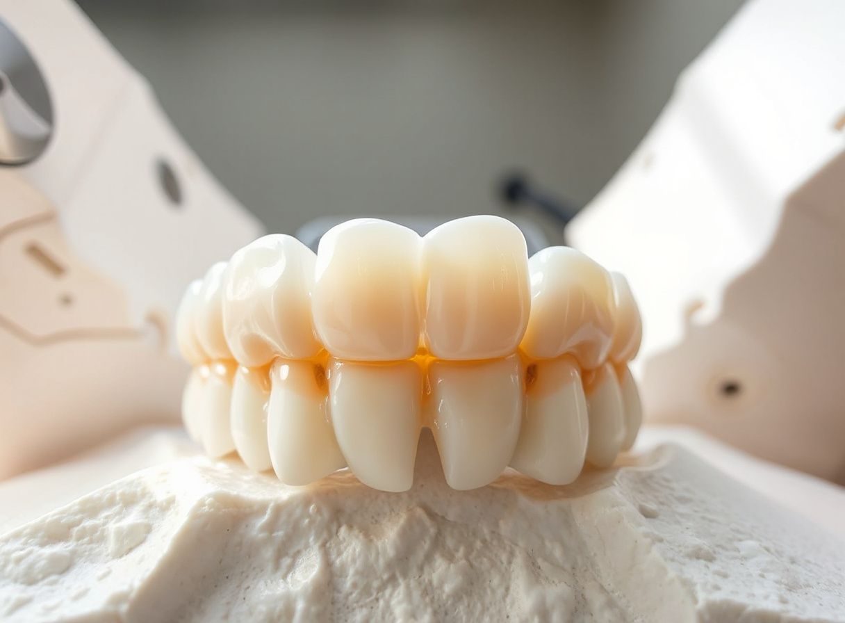 Cepillo de dientes, pasta de dientes y hilo dental sobre mármol